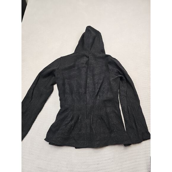 Kuhl Sweater Jacket Womens Medium 100% Merino Wool Side Tie Hooded - Picture 7 of 8